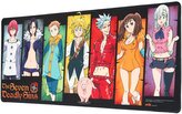 Herní podložka na stůl Seven Deadly Sins|Sedm smrtelných hříchů: Characters (80 x 35 cm)