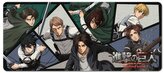 Herní podložka na stůl Attack On Titan: Postavy (80 x 35 cm)