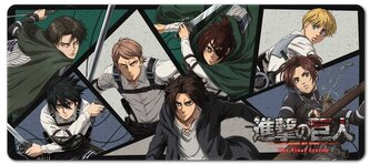 Herní podložka na stůl Attack On Titan: Postavy (80 x 35 cm)