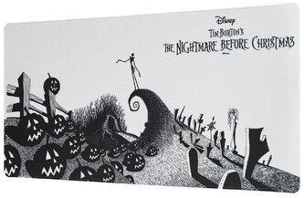 Herní podložka na stůl The Nightmare Before Christmas|Ukradené Vánoce: Cemetery (80 x 35 cm)