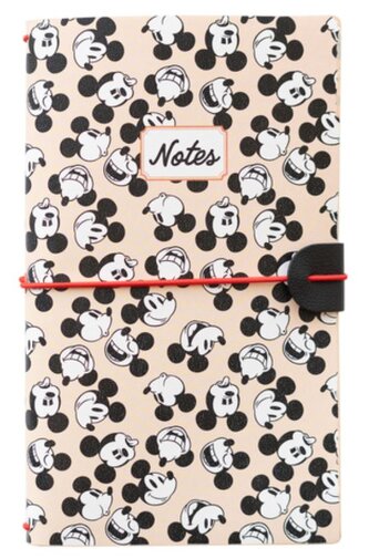 Cestovní a pracovní poznámkový blok Disney|Mickey Mouse: Výročí 100 let (12 x 19,5 cm)