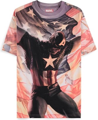 Tričko Captain America - Digital American AOP XL