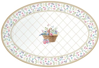 Porcelánový servírovací talíř Spring Bloom