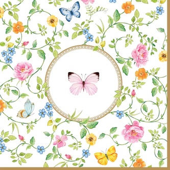 Papírový ubrousek Dancing Butterflies