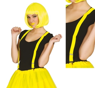 Neonové kšandy žluté - univerzální