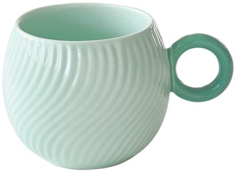 Porcelánový hrnek Wave Aquamarine