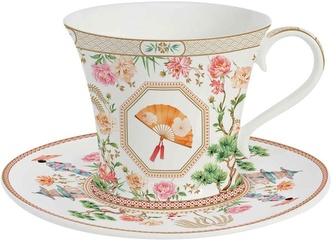 Porcelánový šálek a podšálek Jardins D´Orient