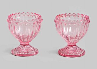 Sada kalíšků | CORAGGIO | na vejce růžová, 2 ks | 6 cm | 739040