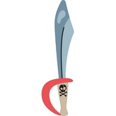 Papírové meče Pirátská párty, 27 cm