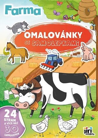 Omalovánky A4 se samolepkami Farma