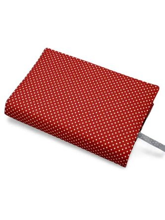 Obal na knihu Červený puntík - velikost XS Obal na knihu Červený puntík - velikost XS
