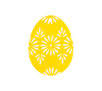 Dekorace vajíčko žlutá - žlutá - 35x25 mm