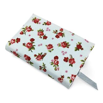 Nastavitelný obal na knihu v různých velikostech - Rosé - bílá - velikost M Nastavitelný obal na knihu v různých velikostech - Rosé - bílá - velikost M