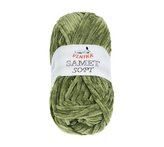 Příze SAMET - mechově zelená - 100g / 100 m