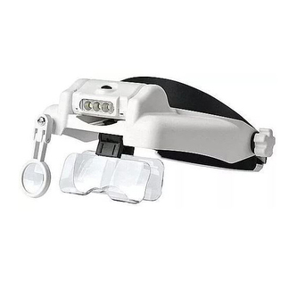 Lupa náhlavní s osvětlením a výměnnými čočkami MG82000M