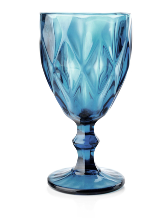 ELISE BLUE Komplet 6 kieliszków 300ml8,9x7,9xh17cm ELISE BLUE Komplet 6 kieliszków 300ml8,9x7,9xh17cm