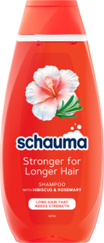 Schauma šampon Stronger for Longer Hair pro dlouhé vlasy s ibiškem a rozmarýnem 400ml