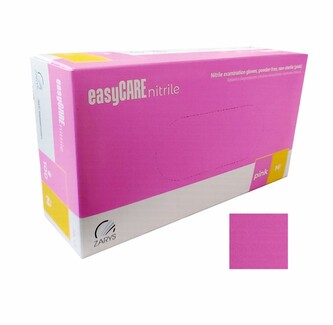 Rukavice NITRIL "M" 100ks růžové