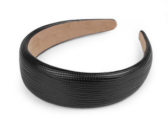 Široká čelenka do vlasů - 1 ks - 2 černá