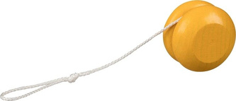 Yo-Yo drewniane żółty kolor