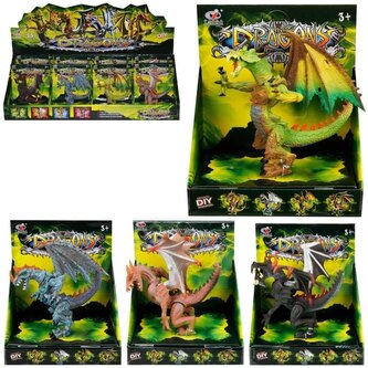 Figurka smok gumowy MIX