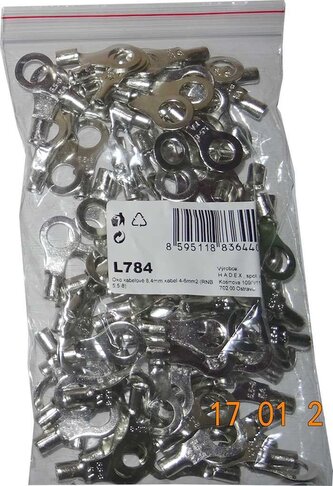 Oko kabelové 8,4mm,kabel 4-6mm2 (RNB 5,5-8), balení 100ks