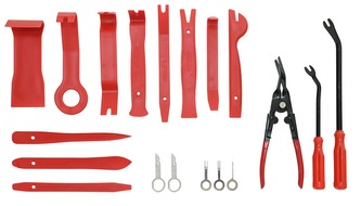 Sada pro demontáž čalounění a autorádií 19ks