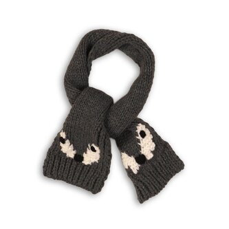 Šála zimní pletená, Minoti, LIMIT 22, šedá - 12-24m