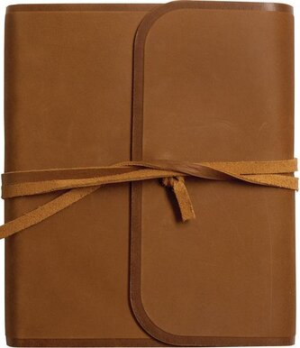 ESV Journaling Bible (Natural Leather, Brown, Flap with Strap)