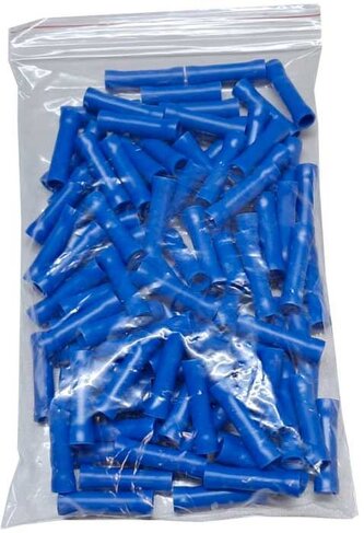 Spojka-dutinka izolovaná modrá (BV2), balení 100ks