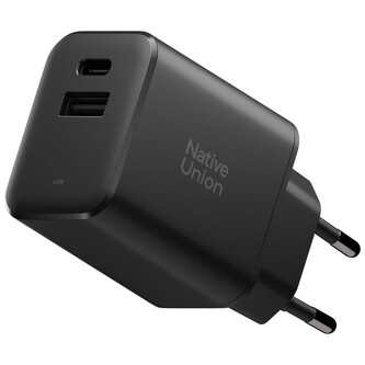 Native Union Fast GaN Charger PD 45W (2 ports), black