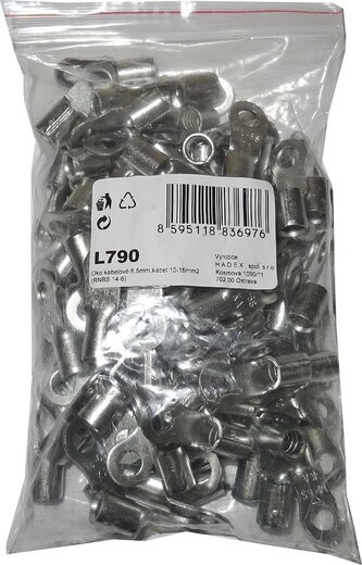 Oko kabelové 6,5mm,kabel 10-16mm2 (RNBS 14-6), balení 100ks