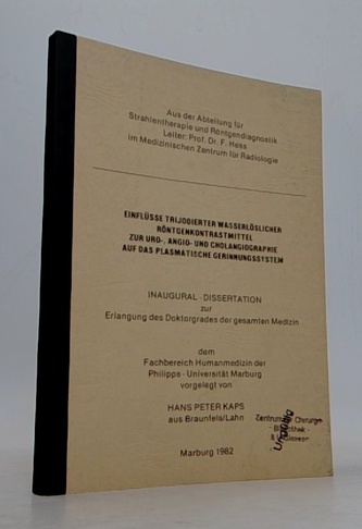 Einflüsse Trijodierter Wasserlöslicher Röntgenkontrastmittel zur