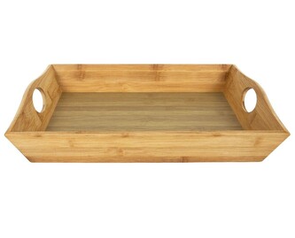 HIT Servírovací tác z bambusového dřeva 41x30x7,5cm HT-24501386