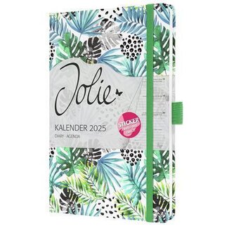 Diář "Jolie Green Jungle Fever", A5, týdenní, 2025, pevná vazba, SIGEL J5355 Diář "Jolie Green Jungle Fever", A5, týdenní, 2025, pevná vazba, SIGEL J5355