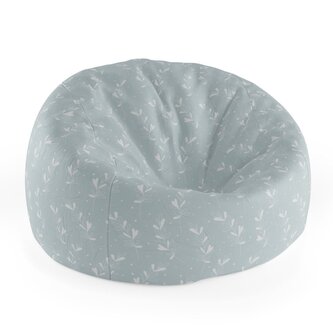 Dětský sedací vak Cocoon Bílé lístky: 75 x 45 x 35 cm