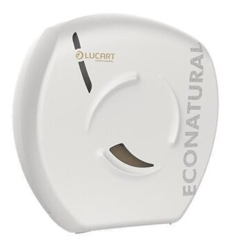 Zásobník na toaletní papír "EcoNatural Flow Jumbo", bílá, 35,7 x 35,2 x 14,2 cm, LUCART 892518