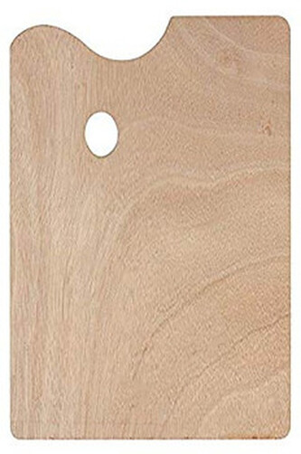 Dřevěná paleta Meeden 21x28cm obdélníková