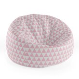 Dětský sedací vak Cocoon Růžové a bílé trojúhelníky: 75 x 45 x 35 cm