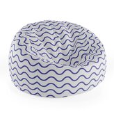 Dětský sedací vak Cocoon Modré vlnky: 75 x 45 x 35 cm