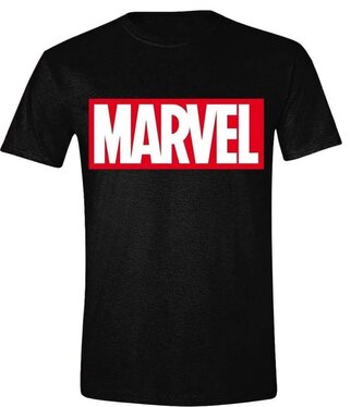 Pánské tričko Marvel: Simple Box Logo (2XL) černá bavlna
