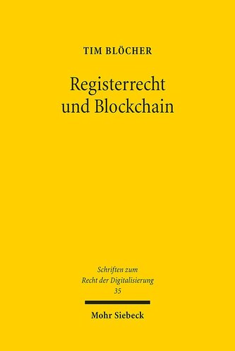 Registerrecht und Blockchain