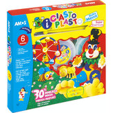 Ciastolina 6-kol. po 18 g + akcesoria CiastoPlasto, Amos