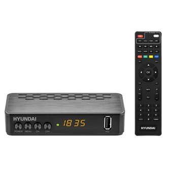 DVB-T2 (H.265/HEVC) Full HD (1080p) přijímač, programovatelný dálkový ovladač, nahrávání TV vysílání, TimeShift, 2xUSB, HDMI, Cert