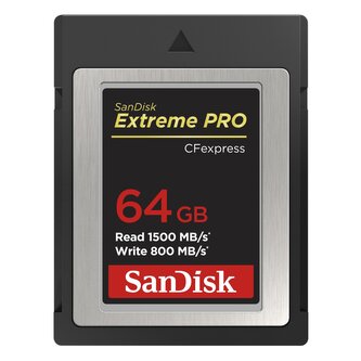 SanDisk Extreme PRO CF expres 64 GB, Type B, rychlost zápisu 800