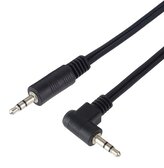 PremiumCord Kabel Jack 3.5mm - 3,5mm konektor 90°  M/M 1,5m
