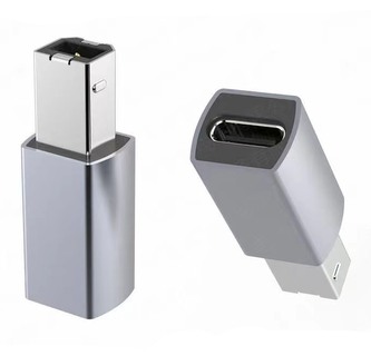 PremiumCord Aluminium USB C female - USB2.0  B Male adaptér