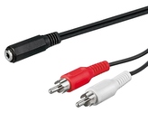 PremiumCord Kabel Jack 3.5mm-2xCINCH F/M 1,5m