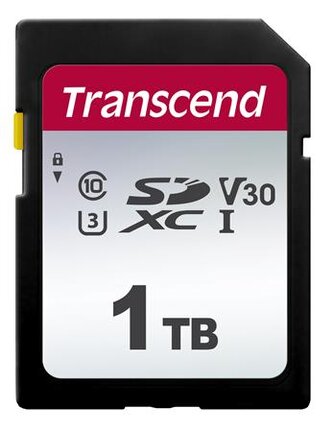 Transcend 1TB SDXC 300S (Class 10) UHS-I U3 V30 paměťová karta, 100 MB s R, 85 MB s W