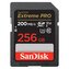 SanDisk Extreme PRO 256GB SDXC Memory Card 200MB/s and 140MB/s, UHS-I, Class 10, U3, V30